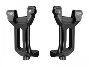 GPM TPS019 7075 ALLOY FRONT CASTER BLOCKS 10932 FOR TRAXXAS 1/6 FUNCO PRO SCALE 2WD SAND CAR 8S 109076-4 - BLACK - TPS019-BK