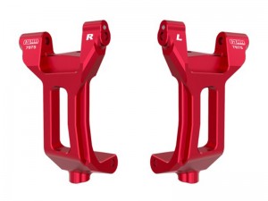 GPM TPS019 7075 ALLOY FRONT CASTER BLOCKS 10932 FOR TRAXXAS 1/6 FUNCO PRO SCALE 2WD SAND CAR 8S 109076-4 - RED - TPS019-R