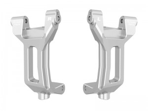 GPM TPS019 7075 ALLOY FRONT CASTER BLOCKS 10932 FOR TRAXXAS 1/6 FUNCO PRO SCALE 2WD SAND CAR 8S 109076-4 - SILVER - TPS019-S