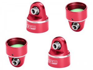 GPM TPSCAP 7075 ALLOY DAMPER TOP CAP 10965 FOR TRAXXAS 1/6 FUNCO PRO SCALE 2WD SAND CAR 8S 109076-4 - RED - TPSCAP-R