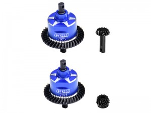 GPM SLA1337R STEEL 7075 ALLOY FRONT & REAR COMPLETE DIFFERENTIAL FOR TRAXXAS 1/10 SLASH 4X4 / RUSTLER 4X4 VXL / XO-01 / SLASH 4X4 LOW-CG / HOSS 4X4 VXL 3S / 1/8 Jato 4X4 VXL - BLUE - SLA1337FR-B