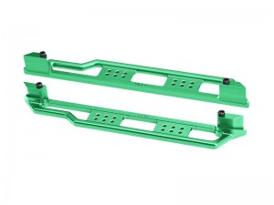 7075 ALLOY CHASSIS NERF BARS 10922 FOR TRAXXAS 1/6 FUNCO PRO SCALE SAND CAR 8S / 1/5 X-MAXX 6S 8S / 1/6 XRT 8S - GREEN - TPS014-G