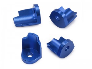 ALUMINUM FRONT & REAR DAMPER PROTECTOR CAP ARA-1252 FOR ARRMA 1/18 GRANITE 1/14 TYPHON 1/16 MOJAVE GROM - BLUE - RS-ARA1252/BU