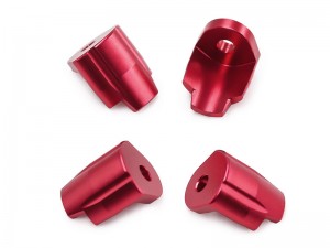 ALUMINUM FRONT & REAR DAMPER PROTECTOR CAP ARA-1252 FOR ARRMA 1/18 GRANITE 1/14 TYPHON 1/16 MOJAVE GROM - RED - RS-ARA1252/RE