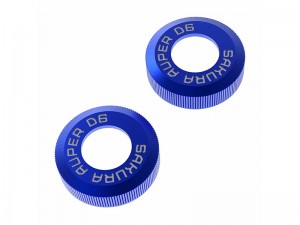 3RACING SAK-D6818B ALUMINUM BIG BORE ABSORBER BOTTOM CAP FOR AUPER D6 S SPORT DRIFT ONROAD CAR - SAK-D6818B/BU