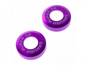 3RACING SAK-D6818B ALUMINUM BIG BORE ABSORBER BOTTOM CAP FOR AUPER D6 S SPORT DRIFT ONROAD CAR - SAK-D6818B/PU