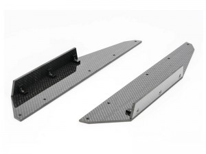 CARBON FIBER SIDE SKIRT ARA320509 FOR 1/7  ARRMA ARA7116V2 1/7 LIMITLESS 6S 4X4 ROLLER - RS-ARA320509B