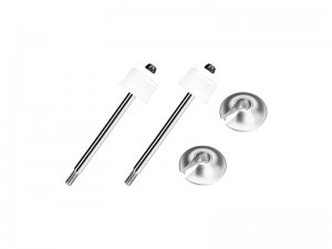 4140 CARBON STEEL ALUMINUM 6061 REAR SHOCK ABSORBER SHAFT CORE KIT ARA330574 ARA330568 ARA330569 FOR ARRMA 1/5 KRATON 8S / KRATON 8S EXB - SILVER - MAKX177DP-S