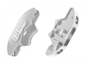 GPM TPS006 7075-T6 ALLOY FRONT BRAKE CALIPERS 10951 FOR TRAXXAS 1/6 FUNCO PRO SCALE SAND CAR 8S 109076-4 - SILVER - TPS006-S