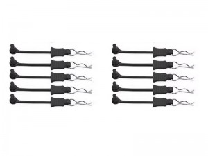 SILICON BODY CLIP RETAINER FOR 1/10 1/12 1/14 SCALE ARRMA AXIAL TRAXAS LOSI KIT - RS-BC01/BK