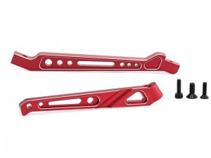ALUMINUM FRONT & REAR UPPER CHASSIS BRACE SET ARA320555 FOR 1/8 ARRMA TYPHON V5 TLR 6S BLX - RED - RS-ARA320555/RE