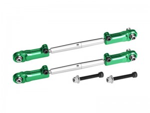 ALLOY 6061 STAINLESS STEEL ADJUSTABLE REAR UPPER ARM TIE ROD FOR ARRMA 1/5 KRATON 8S / OUTCAST 8S / KRATON 8S EXB / OUTCAST 8S EXB - GREEN - MAKX057S-G