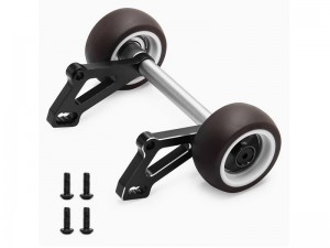 ALUMINUM WHEEL WHEELIE BAR ARA320758 FOR 1/8 ARRMA KRATON 6S EXB NOTORIOUS 6S - BLACK - RS-ARA320758A/BK