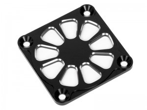ALUMINUM HEATSINK COOLING FAN COVER 40 X 40 X 3mm FOR HOBBYWING MOTOR FANS MAX5 G1 G2 - RS-FANC4040/BK