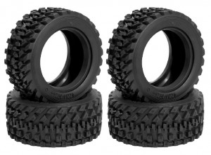 M-CHASSIS RALLY ROCK RUBBER TIRE 60D 58 X 27mm 51427  FOR TAMIYA XM-01 MB-01 M08 M07 M05 MF-01X T3-01 - RS-TA51427