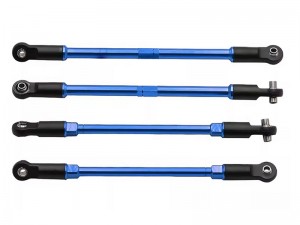 ALUMINUM FRONT &REAR TIE ROD SET 5143 5141 FOR TRAXXAS E-MAXX T-MAXX MONSTER - RS-TRX51435141/BU