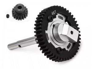 ALUMINUM 3 POINT DESIGN CUSH DRIVE ASSEMBLY M1.0 46 / 50 / 52 / 54T WITH 18T 7793X FOR TRAXXAS 1/5 X-MAXX 6S 8S 1/6 XRT 8S RC MONSTER - RS-TRX7793X/1846T