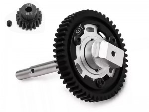 ALUMINUM 3 POINT DESIGN CUSH DRIVE ASSEMBLY M1.0 46 / 50 / 52 / 54T WITH 18T 7793X FOR TRAXXAS 1/5 X-MAXX 6S 8S 1/6 XRT 8S RC MONSTER - RS-TRX7793X-1850T