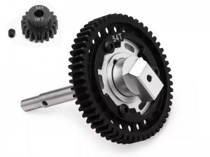 ALUMINUM 3 POINT DESIGN CUSH DRIVE ASSEMBLY M1.0 46 / 50 / 52 / 54T WITH 18T 7793X FOR TRAXXAS 1/5 X-MAXX 6S 8S 1/6 XRT 8S RC MONSTER - 18T / 54T - RS-TRX7793X-1854T