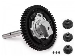 ALUMINUM 3 POINT DESIGN CUSH DRIVE ASSEMBLY M1.0 46 / 50 / 52 / 54T WITH 18 / 20 / 22T 7793X FOR TRAXXAS 1/5 X-MAXX 6S 8S 1/6 XRT 8S RC MONSTER - RS-TRX7793X-182252T