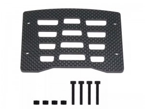 CARBON FIBER BODY SHEEL TOP ROOF PROTECTOR PLATE ARA320818 FOR ARRMA 1/16 MOJAVE GROM ARA2104 - RS-ARA320818/BK