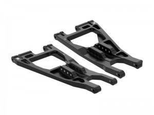 GPM TPS055 7075 ALLOY FRONT LOWER SUSPENSION ARMS 10931 FOR TRAXXAS 1/6 FUNCO PRO SAND CAR 8S 109076-4 - BLACK - TPS055-BK