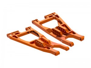 GPM TPS055 7075 ALLOY FRONT LOWER SUSPENSION ARMS 10931 FOR TRAXXAS 1/6 FUNCO PRO SAND CAR 8S 109076-4 - TPS055-OR