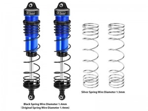 GPM MAM4132F 6061 ALLOY PROGRESSIVE SPRING FRONT SHOCK 132mm ARA330793 FOR ARRMA 1/8 MOJAVE 4S ARA4404 - BLUE - MAM4132F-B