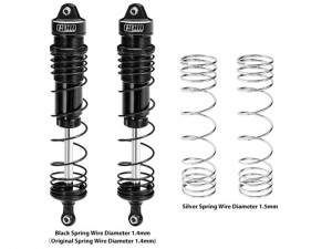 GPM MAM4144R 6061 ALLOY PROGRESSIVE SPRING REAR SHOCK 144mm ARA330794 FOR ARRMA 1/8 MOJAVE 4S ARA4404 - BLACK - MAM4144R-BK