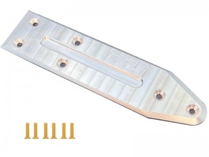 7075 ALLOY REAR CHASSIS SKID PLATE BRACE ARA320572 FOR ARRMA 1/8 NOTORIOUS V6 TYPHON TLR VER 6S BLX - RS-ARA320572/SI