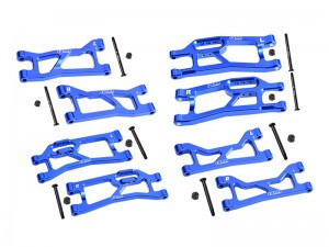 GPM XRTM4567 7075 ALLOY FRONT & REAR UPPER & LOWER SUSPENSION ARMS FOR TRAXXAS MINI XRT VXL 3S 108076-1 - XRTM4567-B