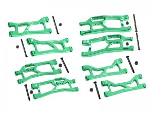 GPM XRTM4567 7075 ALLOY FRONT & REAR UPPER & LOWER SUSPENSION ARMS FOR TRAXXAS MINI XRT VXL 3S 108076-1 - XRTM4567-G