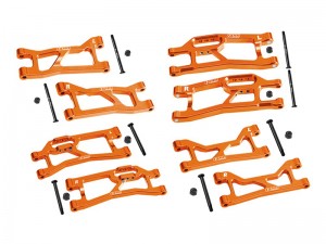 GPM XRTM4567 7075 ALLOY FRONT & REAR UPPER & LOWER SUSPENSION ARMS FOR TRAXXAS MINI XRT VXL 3S 108076-1 - ORANGE - XRTM4567-OR
