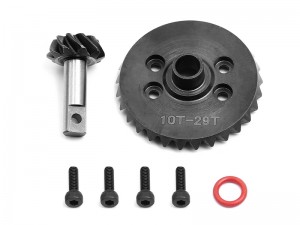 STEEL HELICAL SPIRAL DIFFERENTIAL RING PINION GEAR 29T / 10T 5379X FOR TRAXXAS SLASH 4X4 E-REVO T-MAXX XO-1 - RS-5379X/2910T
