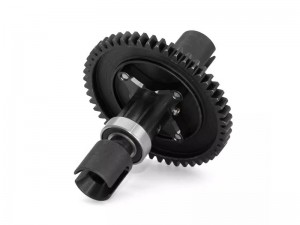 ALUMINUM CENTER SOLID SPOOL SHAFT ARA310959 -50T FOR ARRMA MOJAVE KRATON NOTORIOUS OUTCAST TYPHON 6S BLX - BLACK - RS-ARA31095950T/BK