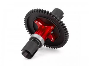 ALUMINUM CENTER SOLID SPOOL SHAFT ARA310959 -50T FOR ARRMA MOJAVE KRATON NOTORIOUS OUTCAST TYPHON 6S BLX - RED - RS-ARA31095950T/RE