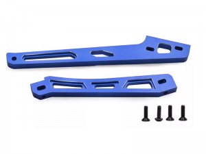ALUMINUM FRONT & REAR CHASSIS BRACE SET ARA-1509 FOR  ARA8608V6 1/8 KRATON 6S V6 RC TRUCK - BLUE - RS-ARA-1509/BU