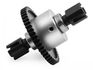 ALUMINUM CENTER DIFF SET - 50T ARA310991 FOR ARRMA 1/7 BIG ROCK FIRETEAM MOJAVE 1/8 KRATON V6 EXB NOTORIOUS OUTCAST 6S BLX - SILVER - RS-ARA31099150T/SI