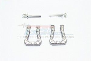 GPM TRX4002 ALUMINUM FRONT/REAR BUMPER D-RINGS TRAXXAS 1/10 TRX4 DEFENDER TRAIL CRAWLER - Gun silver - TRX4002-GS