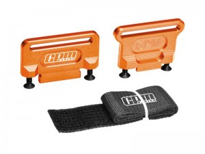 GPM 7075 ALLOY BATTERY HOLD-DOWN RETAINER 7426X FOR TRAXXAS 1/8 JATO / SLASH 4X4 VXL / FORD FIESTA ST RALLY - TJ0126-OR