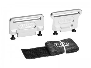 GPM 7075 ALLOY BATTERY HOLD-DOWN RETAINER 7426X FOR TRAXXAS 1/8 JATO / SLASH 4X4 VXL / FORD FIESTA ST RALLY - SILVER - TJ0126-S