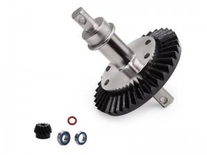 STEEL FRONT / REAR DIRECT SPOOL SHAFT W. RING PINION GEAR 5379 6879 FOR TRAXXAS RUSTLER SLASH 4X4 XO-1 STAMPEDE RC CAR - RS-TRX5379D/SI