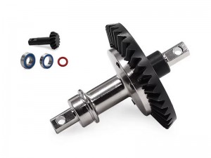 STEEL FRONT / REAR DIRECT SPOOL SHAFT W. RING PINION GEAR 5379 6879 FOR TRAXXAS RUSTLER SLASH 4X4 XO-1 STAMPEDE RC CAR - RS-TRX6879D/SI