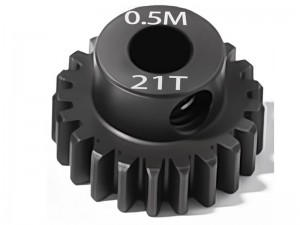 STEEL MOTOR PINION GEAR M0.5 3.175mm 13T-27T FOR 1/10 RC CAR BUGGY - RS-PGM0521T