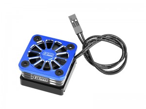 GPM XRTM051FAN ALLOY ESC HIGH SPEED COOLING FAN 28000 RPM BL-2S 3383 and Velineon VXL-3S 3355R FOR TRAXXAS MINI XRT / MINI MAXX / 1/8 JATO 4X4 / SLASH MUDBOSS / FORD FIESTA ST RALLY - BLUE - XRTM051FAN-B