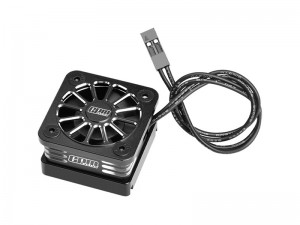 GPM XRTM051FAN ALLOY ESC HIGH SPEED COOLING FAN 28000 RPM BL-2S 3383 and Velineon VXL-3S 3355R FOR TRAXXAS MINI XRT / MINI MAXX / 1/8 JATO 4X4 / SLASH ... - XRTM051FAN-BK