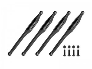 GPM LMT2014 7075-T6 ALLOY LOWER LINK BAR SET LOS244012 FOR LOSI RC 1/8 LMT  2.0 GRAVE DIGGER 4X4 SOLID AXLE MONSTER LOS04028 - BLACK - LMT2014-BK