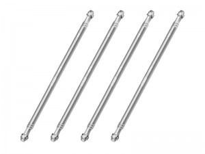 GPM LMT2049 7075-T6 ALLOY UPPER LINK BAR SET LOS244013 FOR LOSI 1/8 LMT 2.0 MONSTER TRUCK LOS04028 - SILVER - LMT2049-S