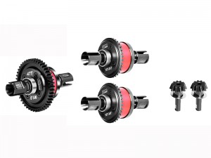 GPM COMPLETE FRONT CENTER REAR DIFF - 47T 10T/34T ARA311066 ARA310991 FOR ARRMA 1/8 KRATON OUTCAST TALION NOTORIOUS 1/7 MOJAVE FIRETEAM BIG ROCK 6S BLX - RED - MKV6103447S/RE