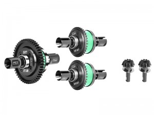 GPM COMPLETE FRONT CENTER REAR DIFF - 50T 10T/34T ARA311066 ARA310991 FOR ARRMA 1/8 KRATON OUTCAST TALION NOTORIOUS 1/7 MOJAVE FIRETEAM BIG ROCK 6S BLX - GREEN - MKV6103450S/GR